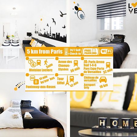Apt3P-55M2-Parkingfree-5Km From Paris Apartman Le Plessis-Robinson Kültér fotó
